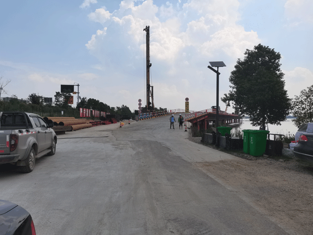 合武铁路栈桥项目施工影像